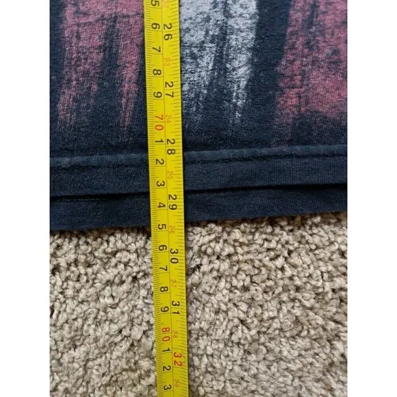 DOM T-Shirt Men's Size XL Patriotic American Flag Graphic Black Short Sleeve - Picture 6 of 6